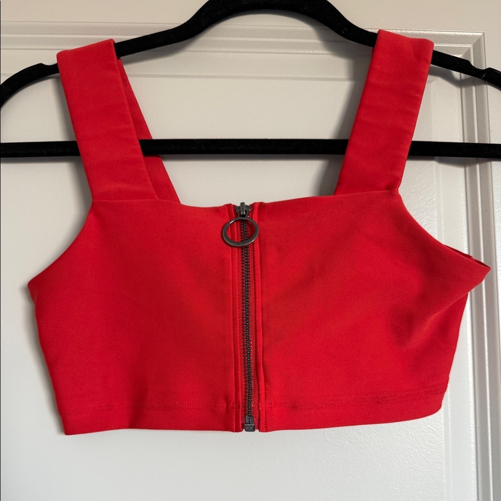 ALO yoga zip front sports bra